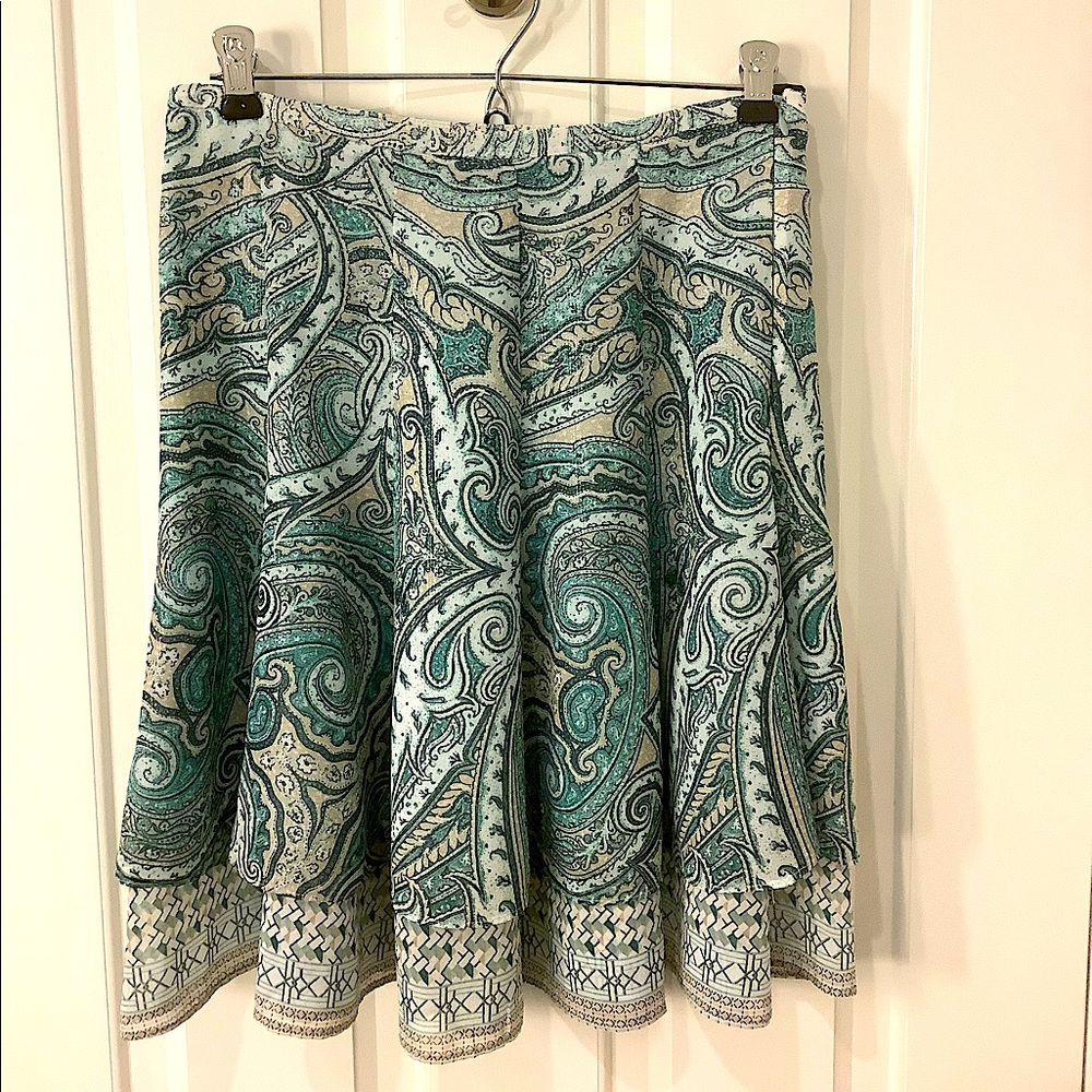 White House Black Market Skirt 0 Vintage Green